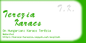 terezia karacs business card
